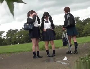 Chinese college girls piss